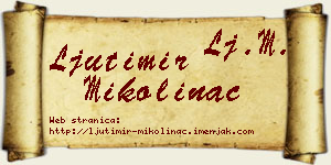 Ljutimir Mikolinac vizit kartica